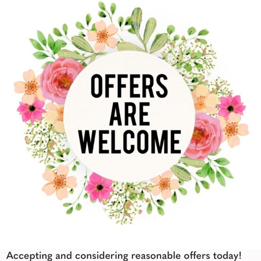 Accepting and reviewing reasonable offers today!